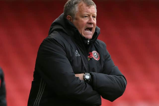 Chris Wilder, manager of Sheffield United, who could clinch promotion today