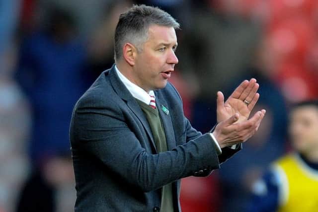 Doncaster Rovers manager Darren Ferguson whose side can also clinch promotion on Saturday.