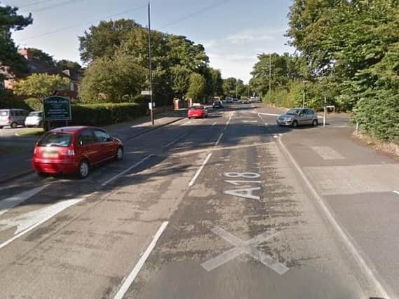 The collision took place in Thorne Road in Edenthorpe, close to the junction with Church Balk. Picture: Google