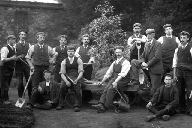 Wentworth Castle Gardeners pictured here in the late 1890s.