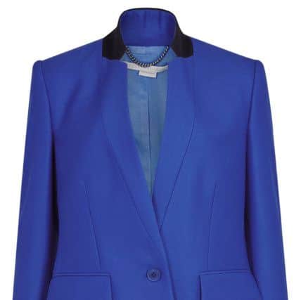 Stella McCartney Fleur bright blue wool blazer Â£895.
