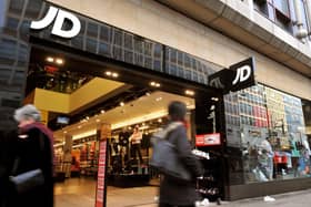 Library photo of the JD Sports shop on Oxford Street, London  Photo:  John Stillwell/PA Wire
