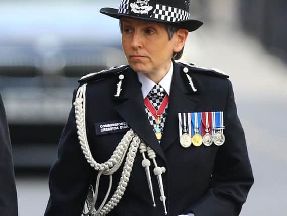 Metropolitan Police commissioner Cressida Dick is the first woman to take on the role.