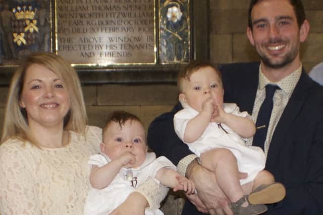 The Hardy family at Austin and Rory's Christening