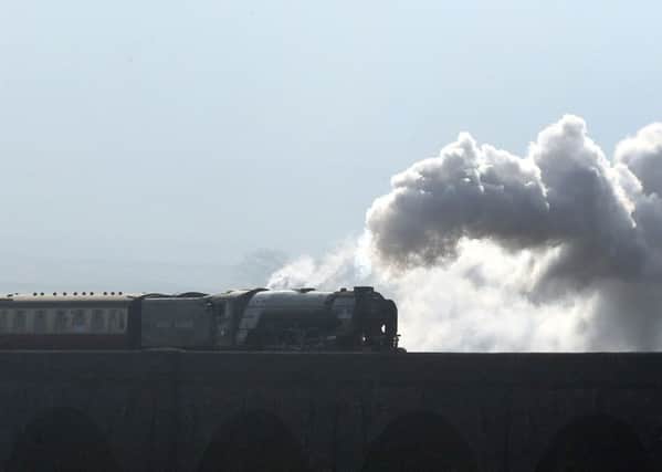 Tornado on its outing on Yorkshire's Settle-Carlisle line in February