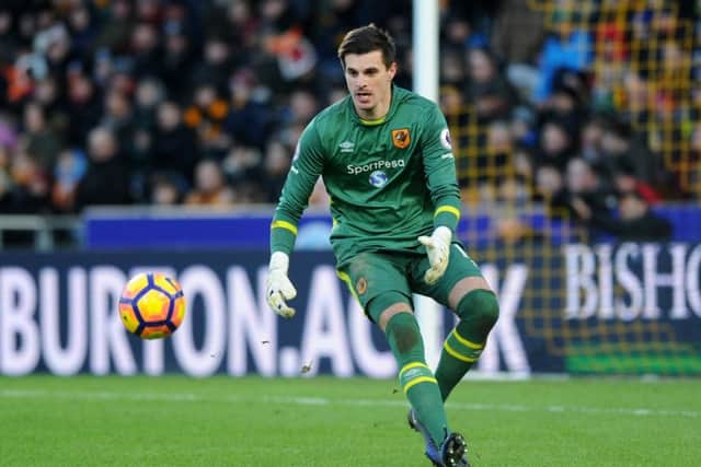 Hull's Eldin Jakupovic was restored to the starting line-up when Marco Silva arrived in Janiuary.
(Picture: Jonathan Gawthorpe)