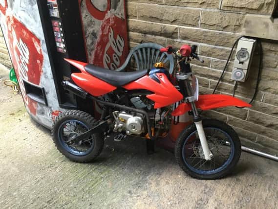 One of the bikes seized this week.