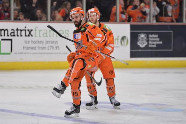 HOME FROM HOME: Mathieu Roy feels at home with 
Sheffield Steelers
.
Picture: Dean Woolley