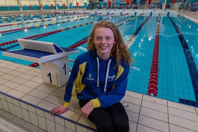 AIMING TO BE NO 1: Eighteen-year-old City of Leeds Swimming Club Olympian Georgia Coates preparing at the John Charles Centre for Sport for the British Championships and World Championship trials in Sheffield next week. Picture: James Hardisty