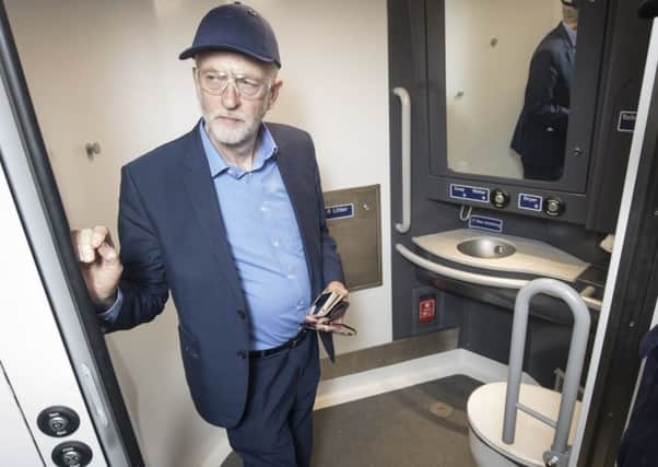 Labour leader Jeremy Corbyn on the local election campaign trail.