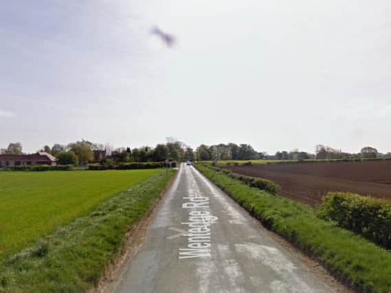 The cars collided in Wentedge Road near the village of Kirk Smeaton. Picture: Google