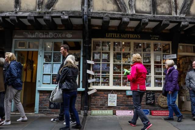 A variety of independent shops line The Shambles, which help continue to make it a popular visitor attraction.