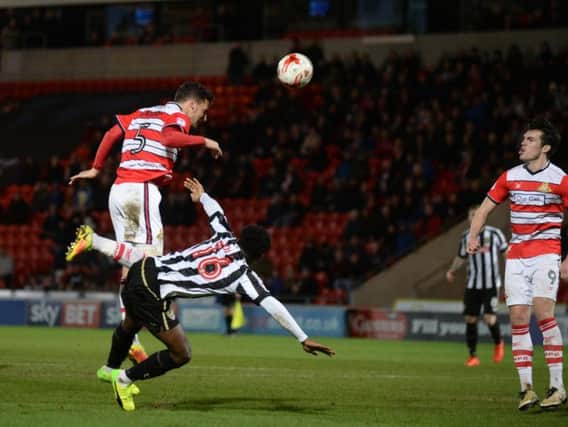 Matthieu Baudry headed home an equaliser for Doncaster Rovers in the first half