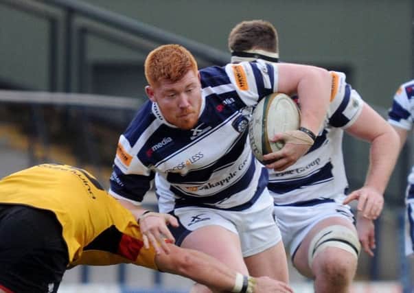 Yokshire Carnegie's 
James Thraves scored a first-half try against Ealing
