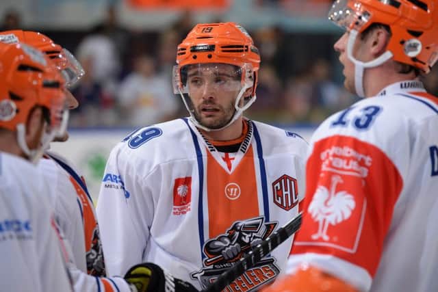 NO GO - Sheffield Steelers' Luke Ferrara has missed out on a place in the GB squad for the World Championships. Picture: Dean Woolley