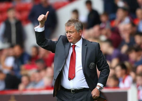 TOP MAN: Sheffield United manager, Chris Wilder. Picture: Simon Bellis/Sportimage