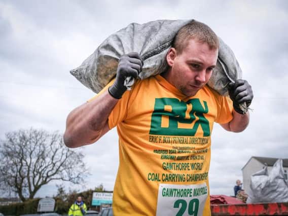 The World Coal Carrying Championships (Photo: SWNS)