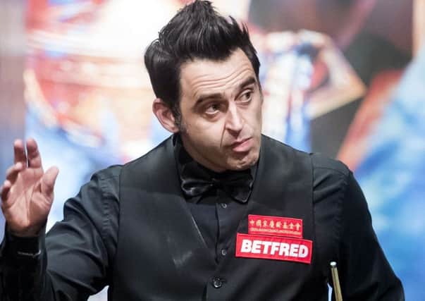 In the news: Ronnie OSullivan made headlines more for his post-match comments than his play at the Crucible on Sunday. (Picture: PA)