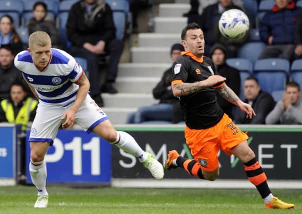 Sheffield Wednesday's Ross Wallace goes past QPR's Jake Bidwell during Easter Monday's 2-1 win at Loftus Road. Picture: Steve Ellis.