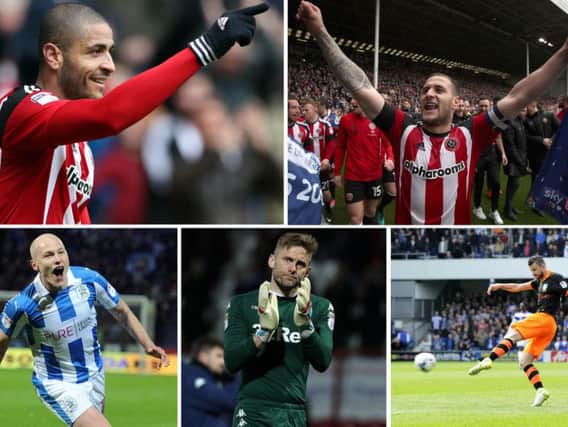 Sheffield United's Leon Clarke and Billy Sharp spearhead Leon Wobschall's selection with three key players in the Championship promotion race also involved.