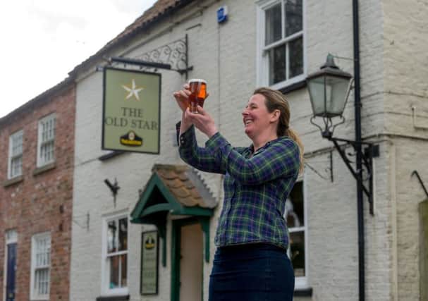 Lucy Savile, outside the Old Star in Kilham.  Pictures by James Hardisty.