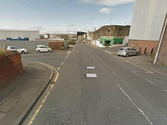 The crash took place at the junction of Hammerton Street and Buck Street in Bradford. Picture: Google