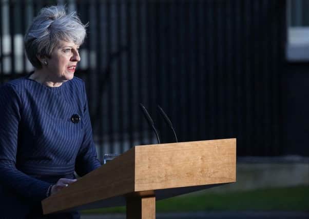Prime Minister Theresa May, pictured as she announced a snap general election earlier this week.