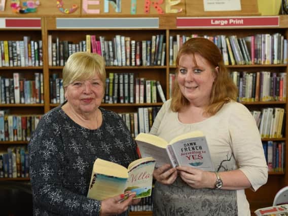 Judy Wallis and Jayne Drew at the Frecheville Library and Community Centre