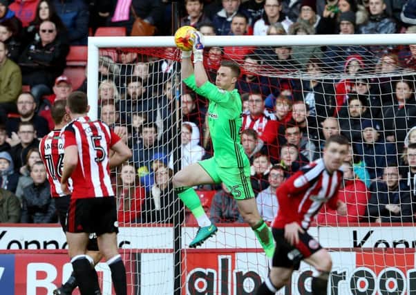 Sheffield United goalkeeper Simon Moore is one of five Blades chosen for the League One Team of the Year (Picture: Simon Bellis/Sportimage).