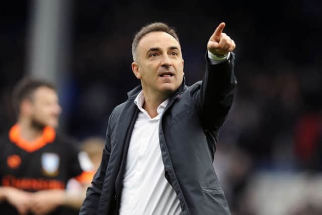 THE ONLY WAY IS UP: Sheffield Wednesday coach, Carlos Carvalhal