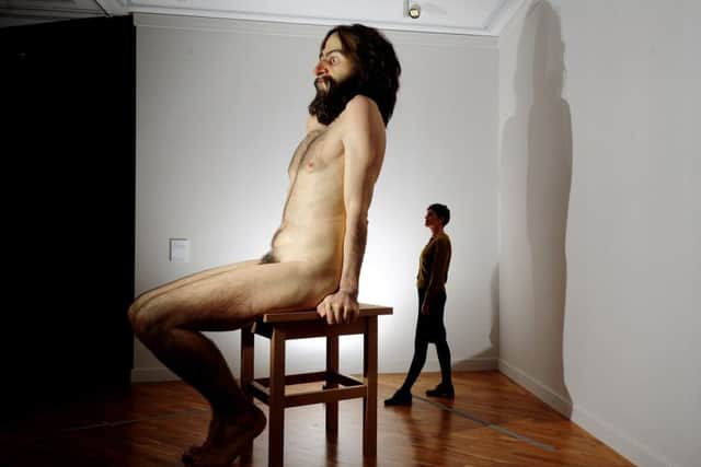 The Wild Man Sculpture by Ron Mueck at the Ferens Art Gallery, Hull: Credit Simon Hulme