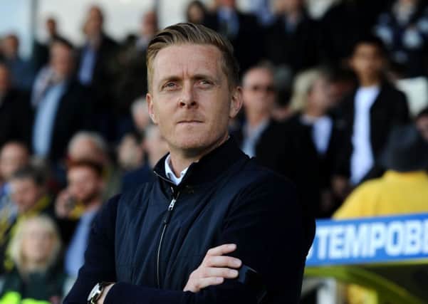 Leeds head coach Garry Monk looks on as his side are defeated at Burton Albion (
Picture: Jonathan Gawthorpe).