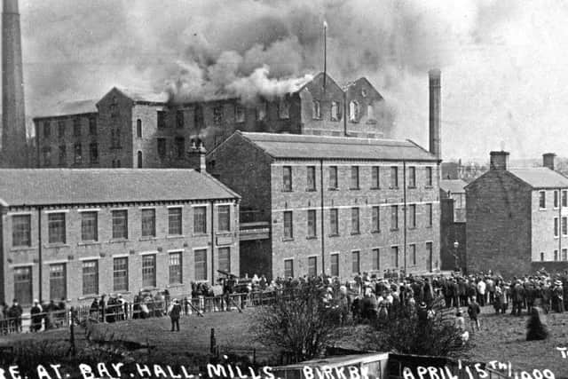 Birkby fire at Bayhall Mills 15  April 1909