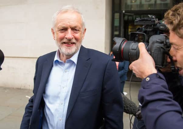 Labour leader Jeremy Corbyn says the party's nuclear policy is "under discussion."