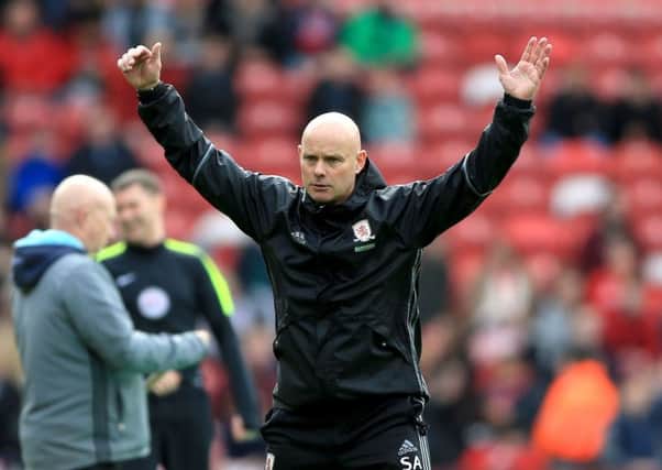 Middlesbrough head coach Steve Agnew. Picture: Nigel French/PA.