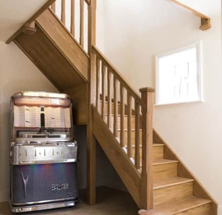 The bespoke stairs were designed to maximise space