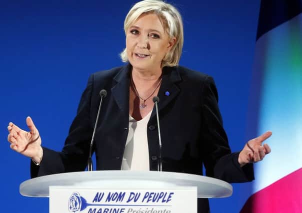 Marine Le Pens support is more concentrated among less educated and less well-off voters. (AP).