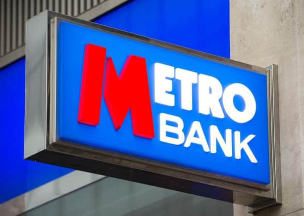 Metro Bank. Pic: PA.