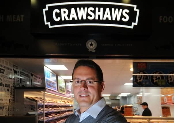 Chief Executive Noel Collett of Crawshaws Butchers, pictured at their shop at the Merrion Centre, Leeds..SH10014166c...9th July 2015 Picture by Simon Hulme