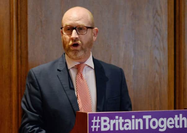 Ukip leader Paul Nuttall during the party's manifesto launch