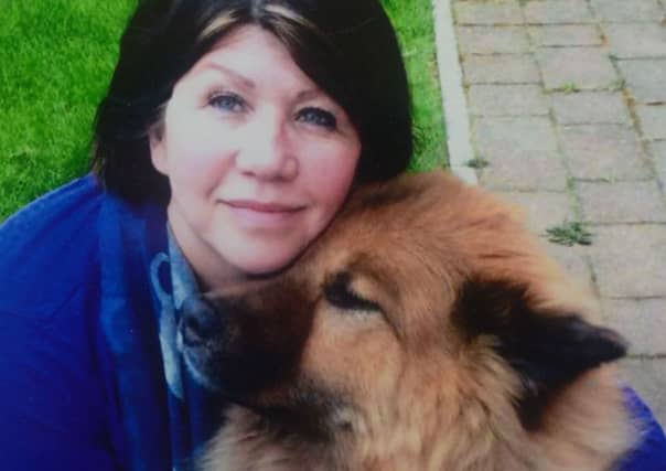 25 April 2017.....Author Milly Johnson from Barnsley who has dedicated her latest book to her dog Teddy.