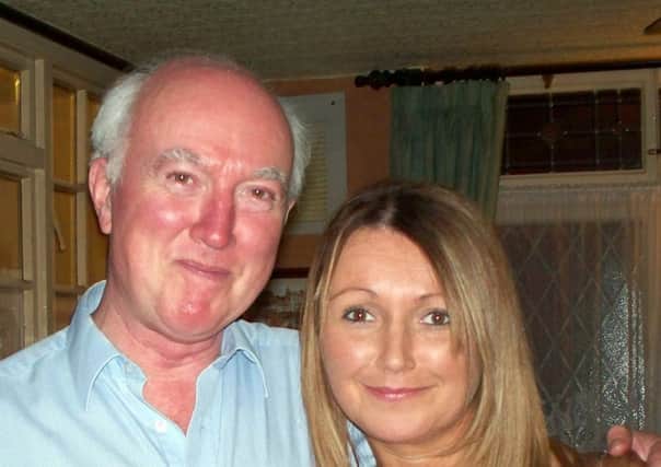 Peter Lawrence with his missing daughter, Claudia. (Ross Parry).