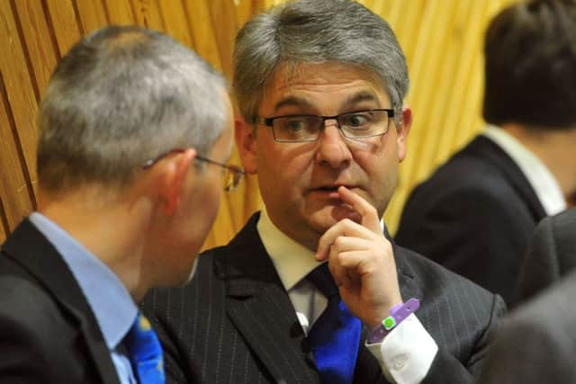 Conservative MP Philip Davies at the General Election count  at Keighley Leisure Centre in 2015 where he kept his Shipley seat. Picture by Tony Johnson