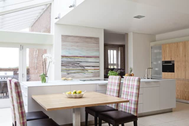 The kitchen is by Bulthaup and the painting by Pippa Caley