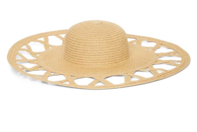 6. Wide-brimmed floppy hat - There's a degree of decadence to this summer's holiday fashion, and a wide-brimmed floppy hat is the chicest and most flamboyant way to achieve the required glamour-fused insouciance. And with a cutwork brim, it couldn't be more perfect.Helene Berman London Cannes Cutour floppy hat, Â£55, at Figleaves.com.