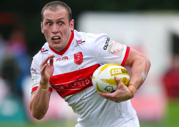 Hull KR's Shaun Lunt in action.