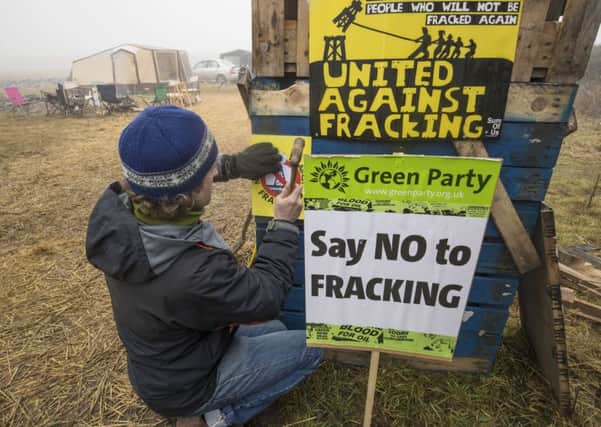 A protester at an anti-fracking camp near Kirby Misperton in Yorkshire.  Danny Lawson/PA Wire