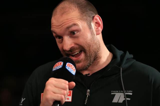 Tyson Fury responded to Anthony Joshua calling him out immediately after his victory over Wladimir Klitschko by saying "challenge accepted". (Picture: Adam Davy/PA Wire)