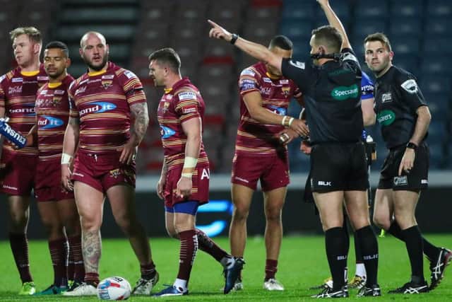 Huddersfield's Danny Brough was sent to the sin bin with his side leading (Photo: SW Pix)