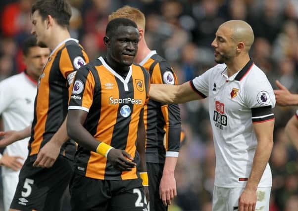 Oumar Niasse was upset at being sent off